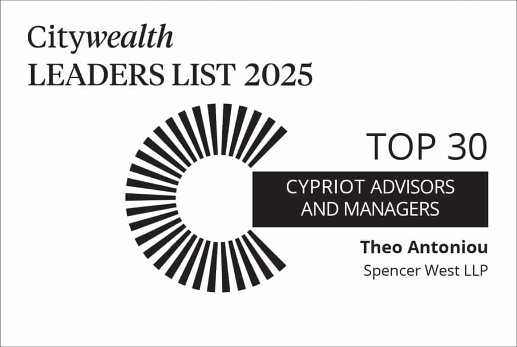 Citywealth Honours Theo Antoniou as a Leading Advisor in Cyprus