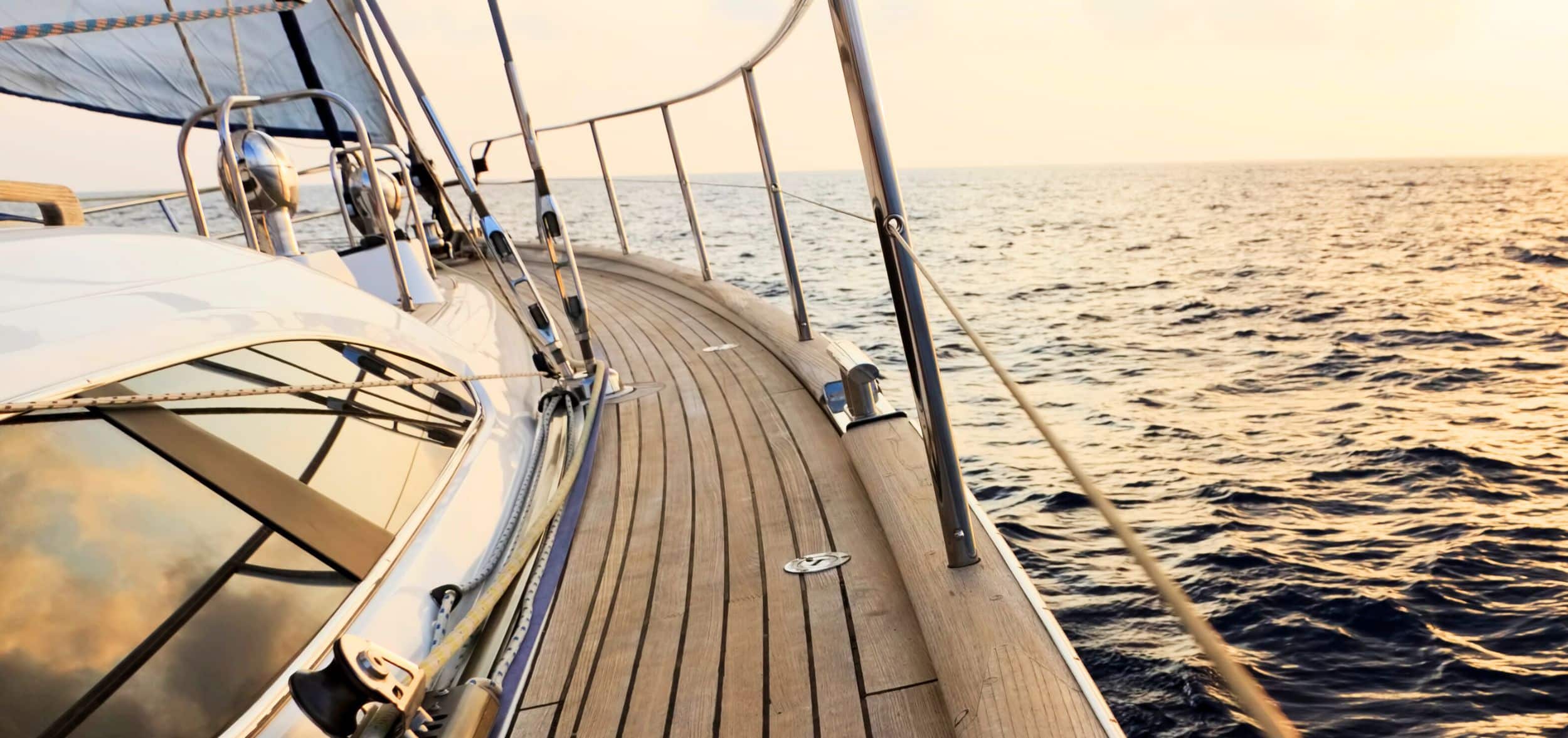 Yacht on water